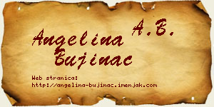 Angelina Bujinac vizit kartica